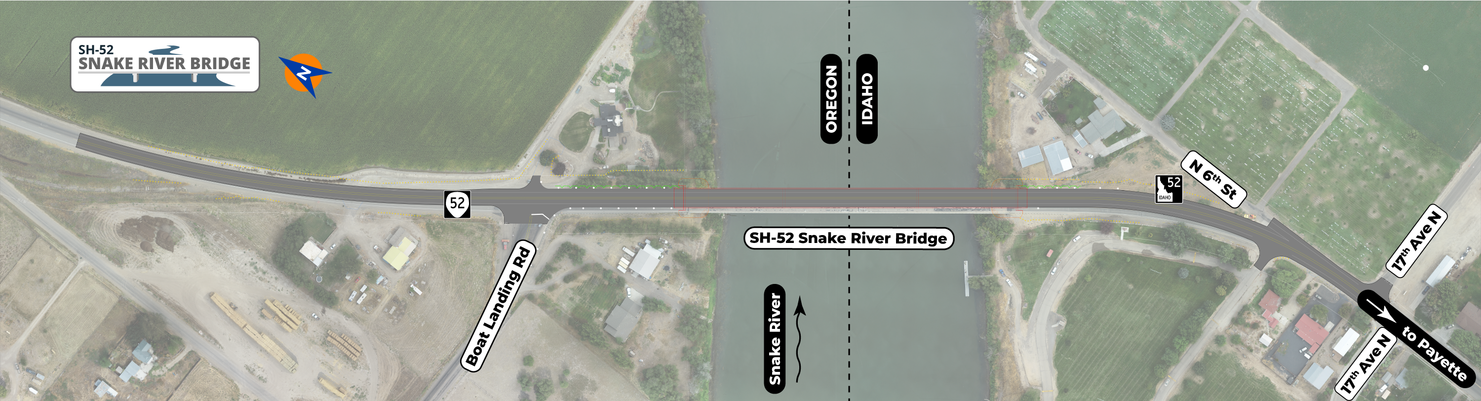 Detailed map of the project area.